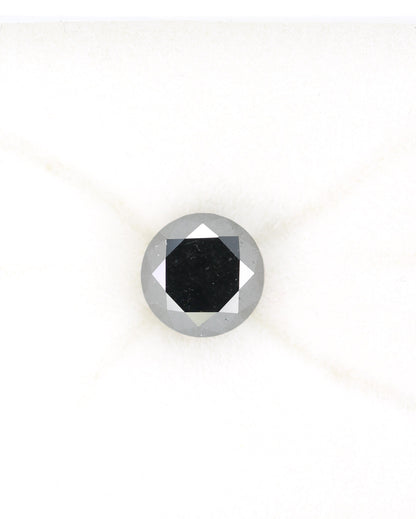 2.72 CT Natural Raw Black Treated Diamond | Stunning Fancy Black Gemstone for Custom Jewelry | Ideal Gift for Anniversaries | Unique Gem
