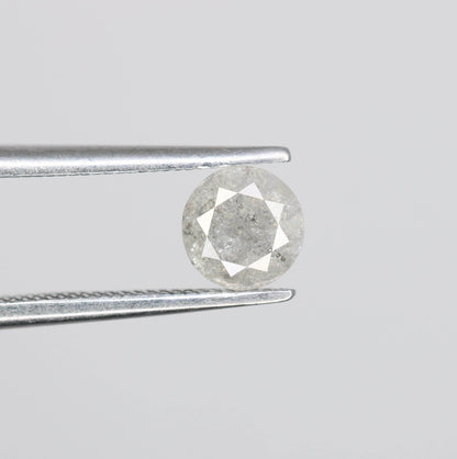 Natural Salt and Pepper Diamond - 0.58 Carat Loose Shield Shape Gemstone for Custom Jewelry and Engagement Rings