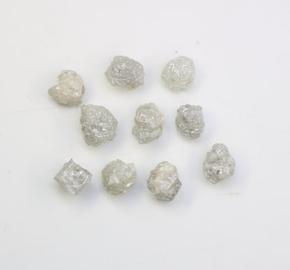 5.59 CT Uncut Natural Rough Diamond | Earth-Mined, Colorless Gemstone for Earrings, Necklace & Anniversary Jewelry | Unique Gift for Her
