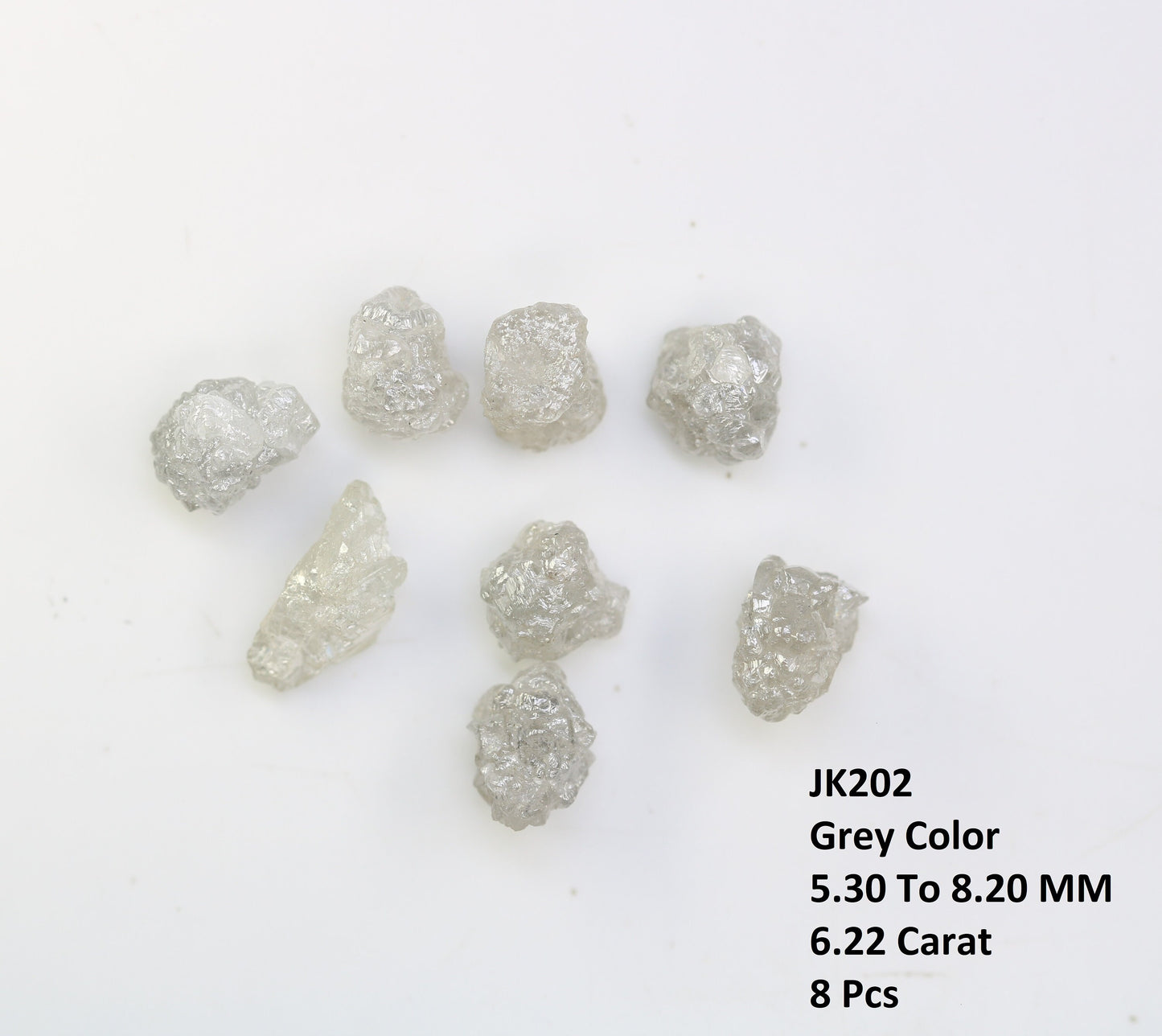 6.22 CT Natural Rough Diamond, Loose Uncut Raw Gemstone, Industrial Quality, Unpolished Loose Beads for Jewelry Making