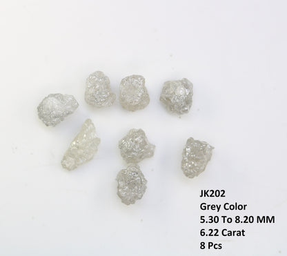 6.22 CT Natural Rough Diamond, Loose Uncut Raw Gemstone, Industrial Quality, Unpolished Loose Beads for Jewelry Making
