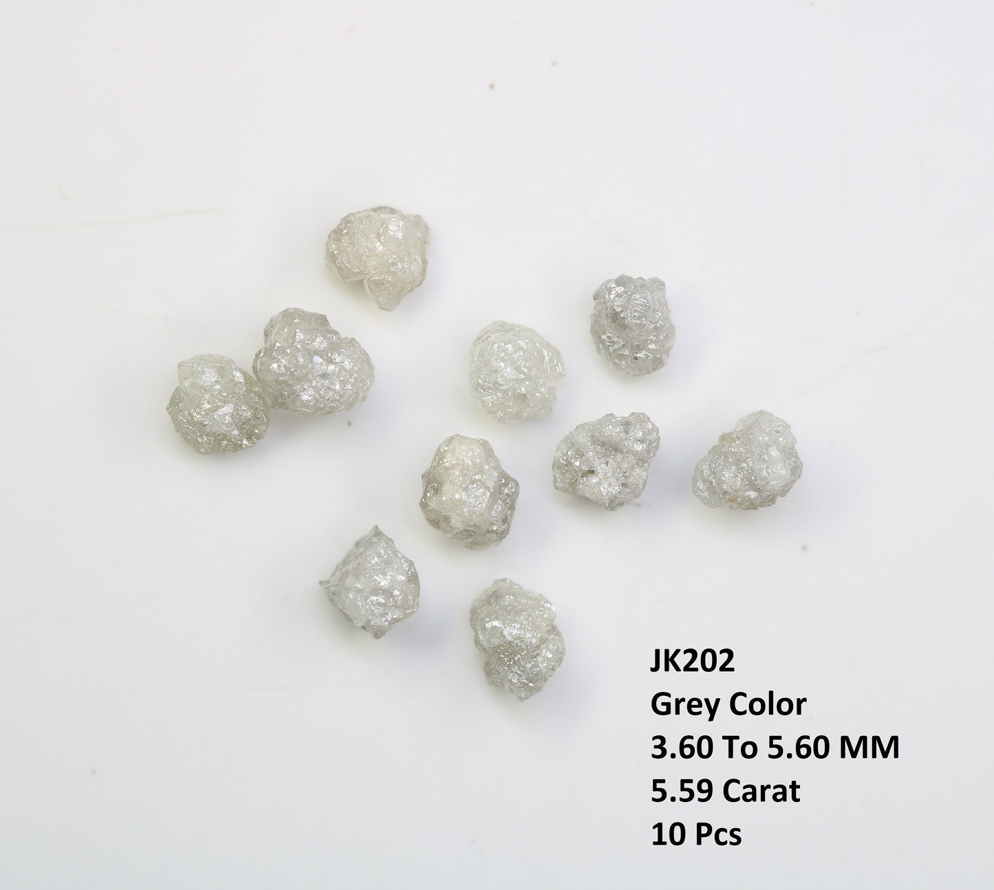 5.59 CT Uncut Natural Rough Diamond | Earth-Mined, Colorless Gemstone for Earrings, Necklace & Anniversary Jewelry | Unique Gift for Her
