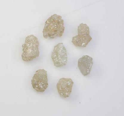 5.06 CT Uncut Natural Rough Loose Diamonds, Gray Unique Gemstones for Jewelry Making, Perfect for Engagement Rings