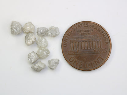 5.59 CT Uncut Natural Rough Diamond | Earth-Mined, Colorless Gemstone for Earrings, Necklace & Anniversary Jewelry | Unique Gift for Her