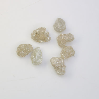 5.06 CT Uncut Natural Rough Loose Diamonds, Gray Unique Gemstones for Jewelry Making, Perfect for Engagement Rings