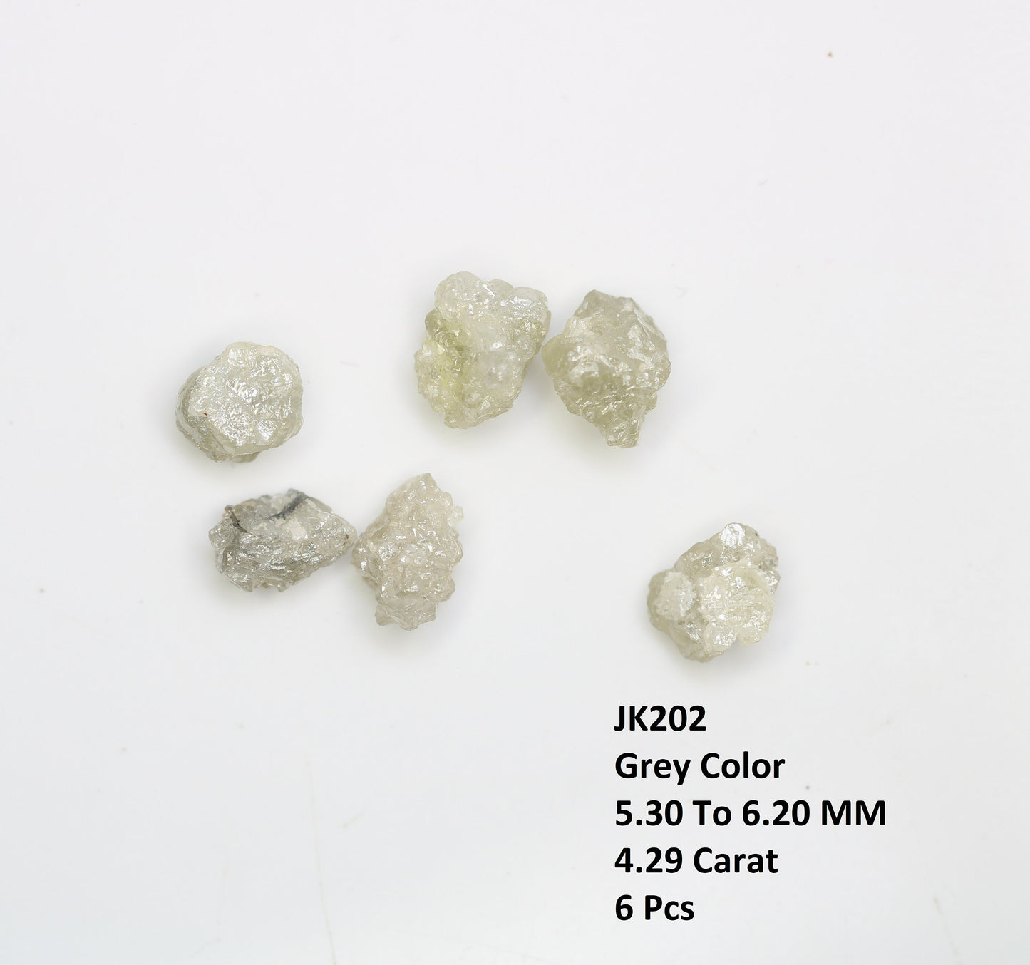 4.29 CT Natural Earth-Mined Colorless Rough Diamond | Uncut Gemstone for Earrings or Necklace | Anniversary Jewelry | Perfect Gift for Women
