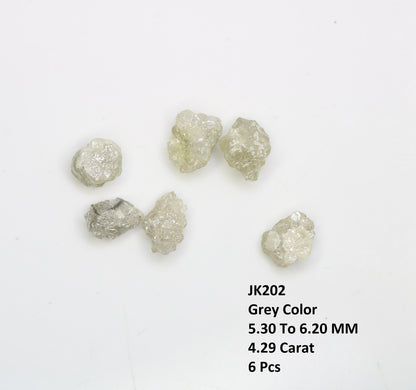 4.29 CT Natural Earth-Mined Colorless Rough Diamond | Uncut Gemstone for Earrings or Necklace | Anniversary Jewelry | Perfect Gift for Women