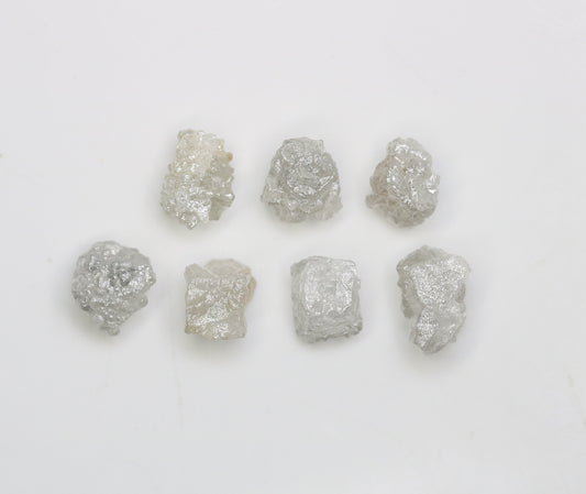 5.45 CT Natural Earth-Mined Colorless Rough Diamond | Uncut Gemstone for Earrings or Necklace | Anniversary Jewelry | Perfect Gift for Women