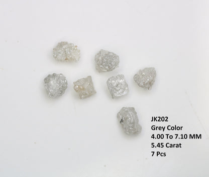 5.45 CT Natural Earth-Mined Colorless Rough Diamond | Uncut Gemstone for Earrings or Necklace | Anniversary Jewelry | Perfect Gift for Women