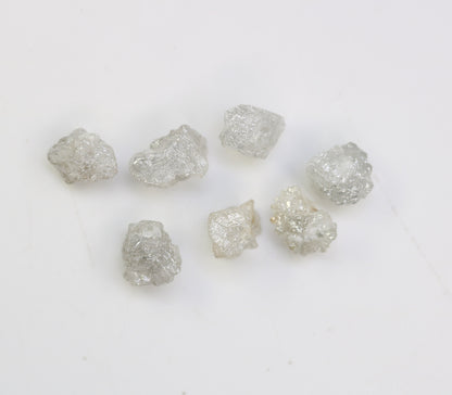 5.45 CT Natural Earth-Mined Colorless Rough Diamond | Uncut Gemstone for Earrings or Necklace | Anniversary Jewelry | Perfect Gift for Women