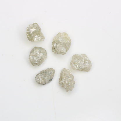 4.29 CT Natural Earth-Mined Colorless Rough Diamond | Uncut Gemstone for Earrings or Necklace | Anniversary Jewelry | Perfect Gift for Women