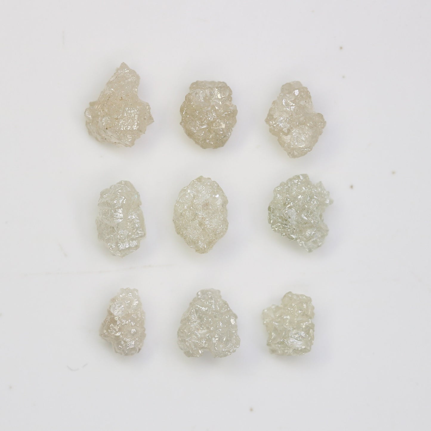 3.58 CT Natural Earth-Mined Colorless Rough Diamond, Uncut Gemstone for Earrings, Necklaces, and Anniversary Jewelry Gifts for Women
