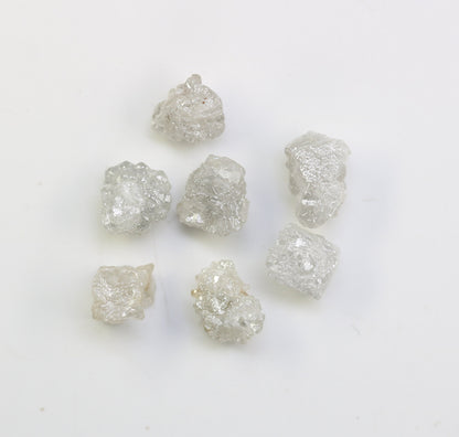 5.45 CT Natural Earth-Mined Colorless Rough Diamond | Uncut Gemstone for Earrings or Necklace | Anniversary Jewelry | Perfect Gift for Women