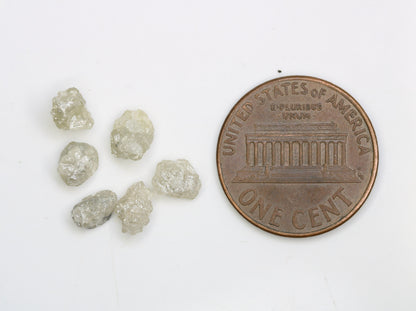 4.29 CT Natural Earth-Mined Colorless Rough Diamond | Uncut Gemstone for Earrings or Necklace | Anniversary Jewelry | Perfect Gift for Women