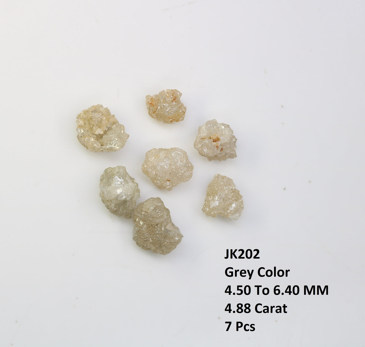 4.88 CT Natural Rough Diamond | Fancy Grey Uncut Gemstone | Wholesale Raw Loose Diamonds | Unique Conflict-Free Rough Diamond