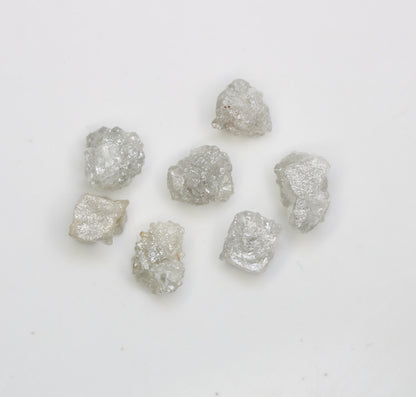 5.45 CT Natural Earth-Mined Colorless Rough Diamond | Uncut Gemstone for Earrings or Necklace | Anniversary Jewelry | Perfect Gift for Women