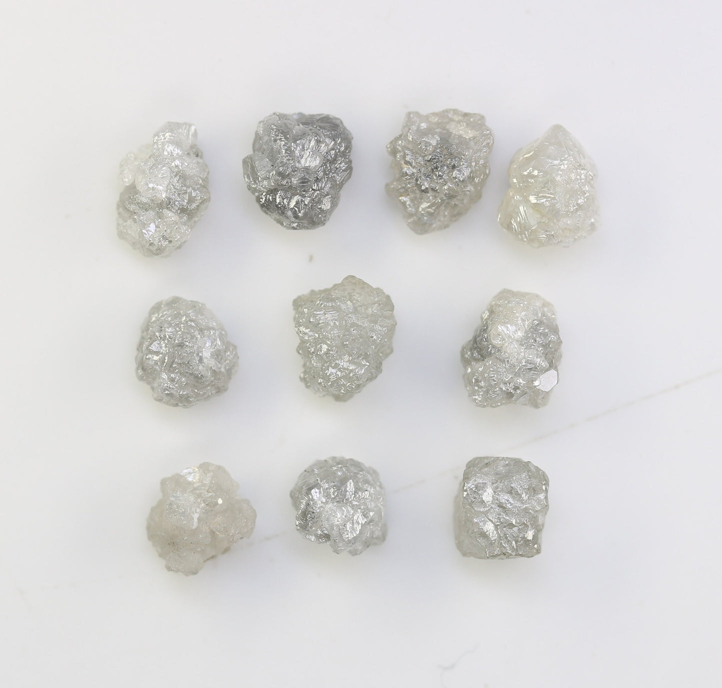 5.84 CT Natural Earth-Mined Colorless Rough Diamond, Uncut Gemstone for Earrings, Necklaces, and Anniversary Jewelry Gifts for Women