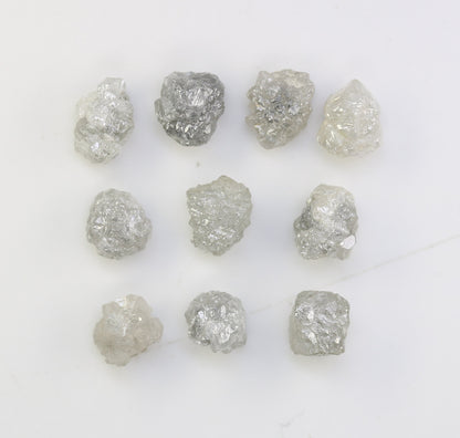 5.84 CT Natural Earth-Mined Colorless Rough Diamond, Uncut Gemstone for Earrings, Necklaces, and Anniversary Jewelry Gifts for Women