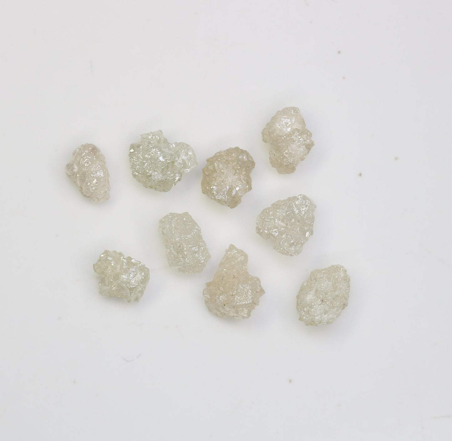 3.58 CT Natural Earth-Mined Colorless Rough Diamond, Uncut Gemstone for Earrings, Necklaces, and Anniversary Jewelry Gifts for Women
