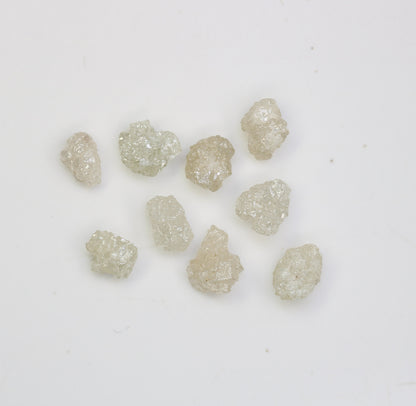 3.58 CT Natural Earth-Mined Colorless Rough Diamond, Uncut Gemstone for Earrings, Necklaces, and Anniversary Jewelry Gifts for Women