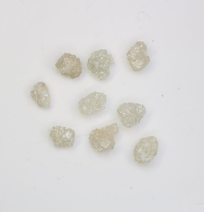 3.58 CT Natural Earth-Mined Colorless Rough Diamond, Uncut Gemstone for Earrings, Necklaces, and Anniversary Jewelry Gifts for Women