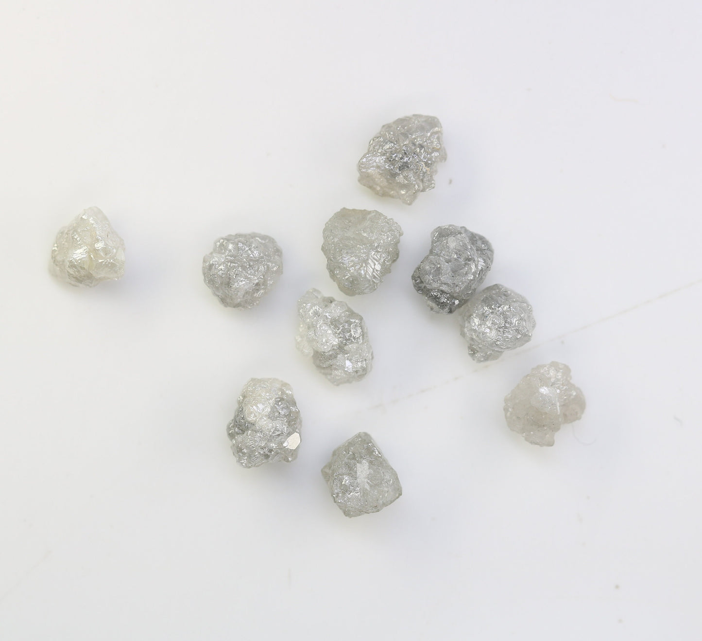 5.84 CT Natural Earth-Mined Colorless Rough Diamond, Uncut Gemstone for Earrings, Necklaces, and Anniversary Jewelry Gifts for Women