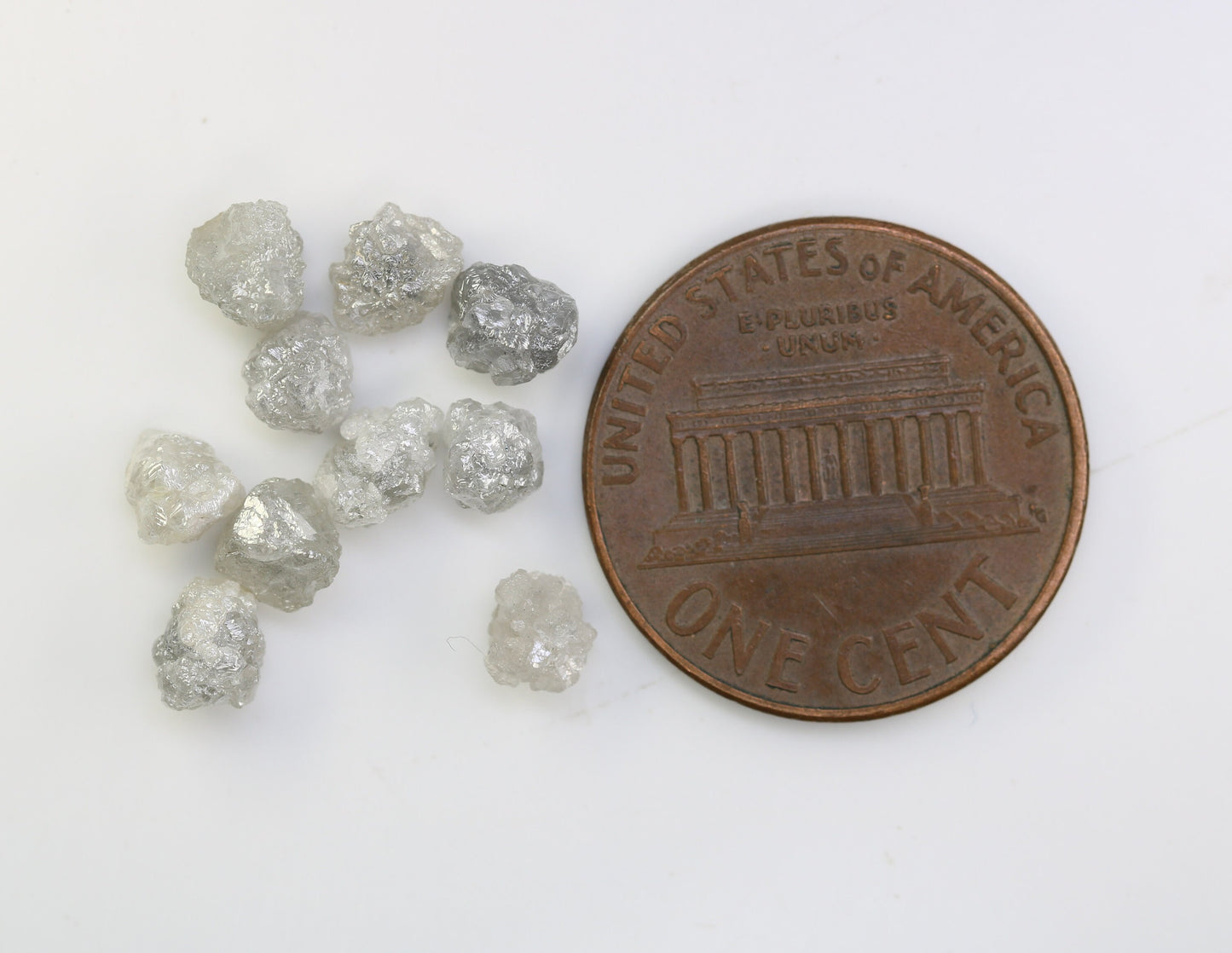 5.84 CT Natural Earth-Mined Colorless Rough Diamond, Uncut Gemstone for Earrings, Necklaces, and Anniversary Jewelry Gifts for Women