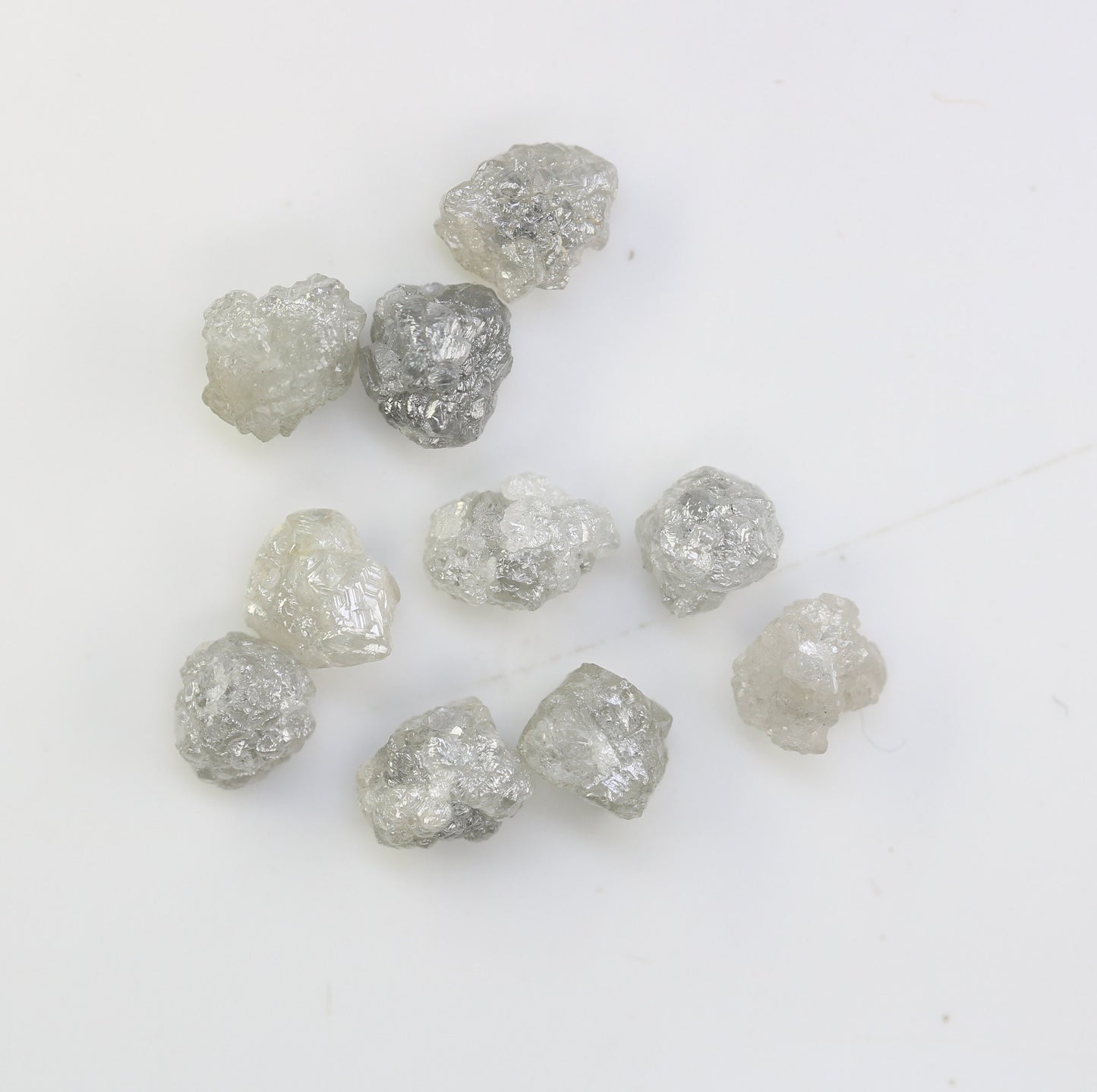 5.84 CT Natural Earth-Mined Colorless Rough Diamond, Uncut Gemstone for Earrings, Necklaces, and Anniversary Jewelry Gifts for Women