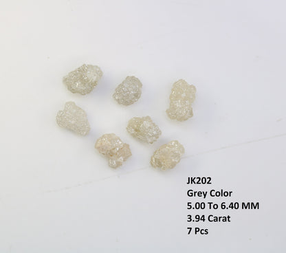 3.94 CT Unique Natural Rough Loose Diamonds, Gray Uncut Stones, Precious Gemstones for Jewelry Making, Perfect for Engagement Rings