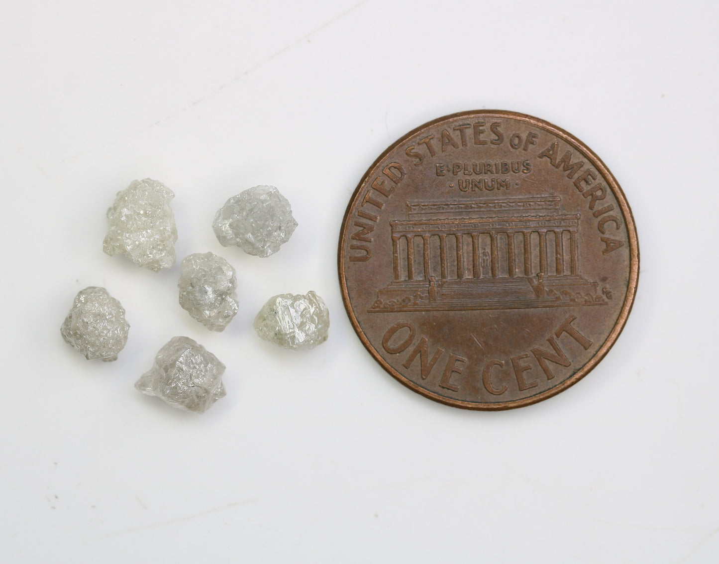 3.44 CT 6 MM Unique Natural Rough Loose Diamonds, Gray Uncut Stones, Precious Gemstones for Jewelry Making, Perfect Gift for Anniversaries