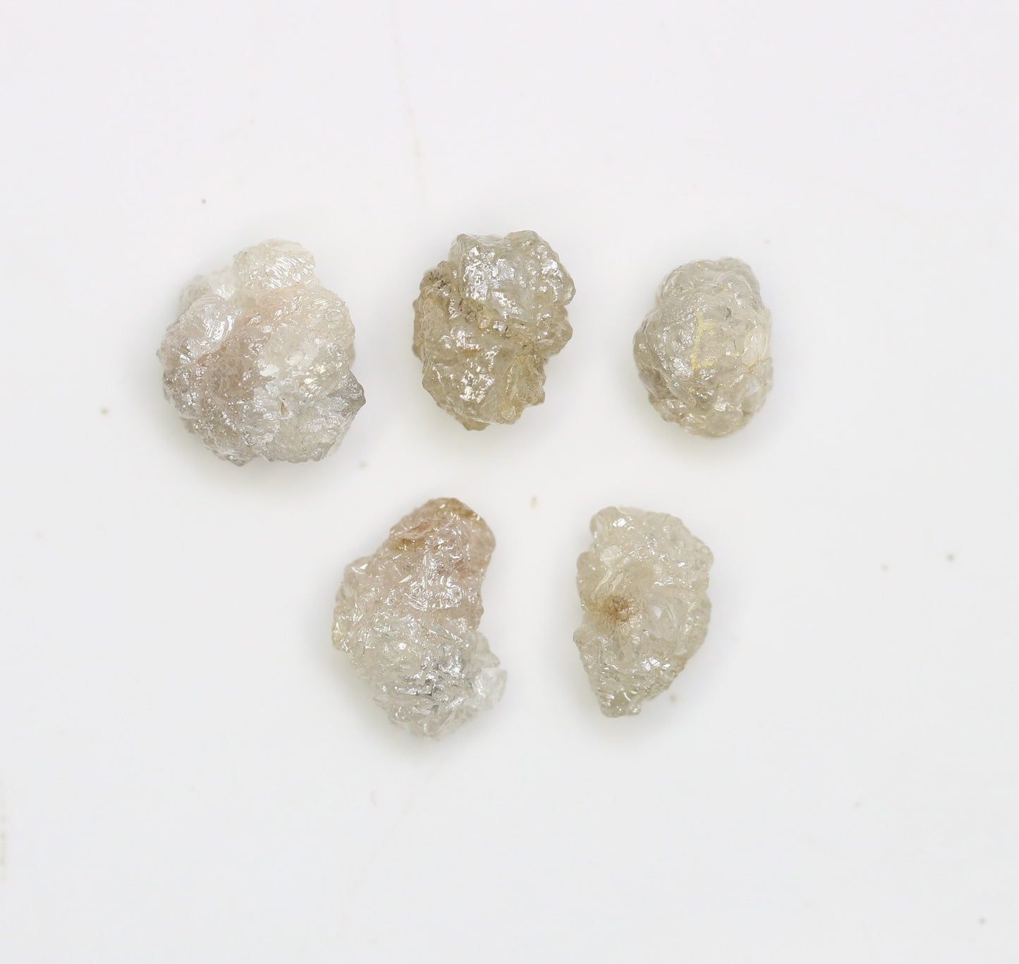 3.81 CT Loose Unique Natural Rough Diamonds, Gray Uncut Stones, Precious Gemstones for Jewelry Making, Ideal for Engagement Rings