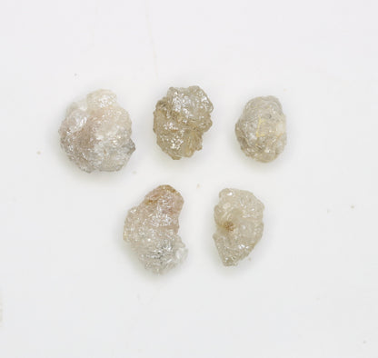 3.81 CT Loose Unique Natural Rough Diamonds, Gray Uncut Stones, Precious Gemstones for Jewelry Making, Ideal for Engagement Rings