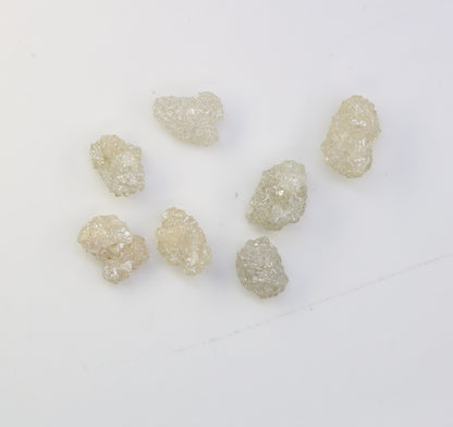 3.94 CT Unique Natural Rough Loose Diamonds, Gray Uncut Stones, Precious Gemstones for Jewelry Making, Perfect for Engagement Rings