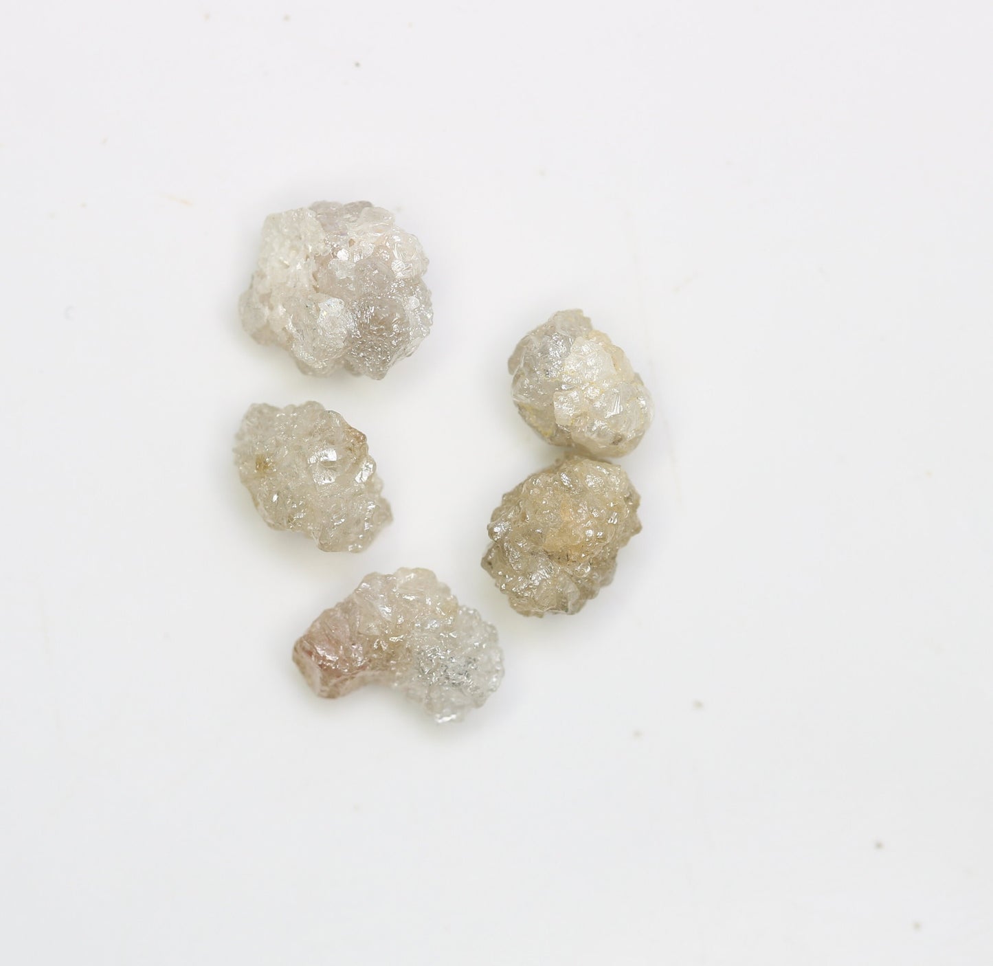 3.81 CT Loose Unique Natural Rough Diamonds, Gray Uncut Stones, Precious Gemstones for Jewelry Making, Ideal for Engagement Rings