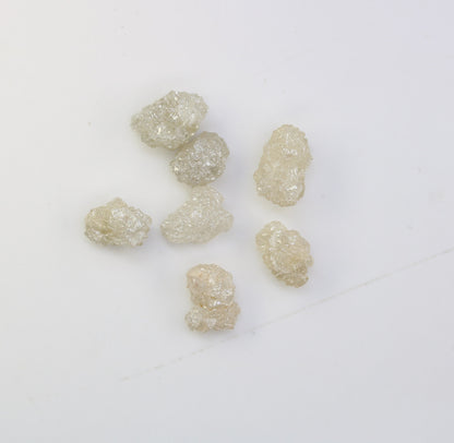 3.94 CT Unique Natural Rough Loose Diamonds, Gray Uncut Stones, Precious Gemstones for Jewelry Making, Perfect for Engagement Rings