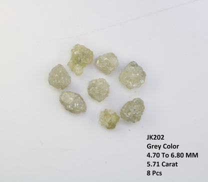 5.71 CT Unique Natural Rough Loose Diamonds, Gray Uncut Stones, Precious Gemstones for Jewelry Making, Ideal Gift for Anniversary Jewelry