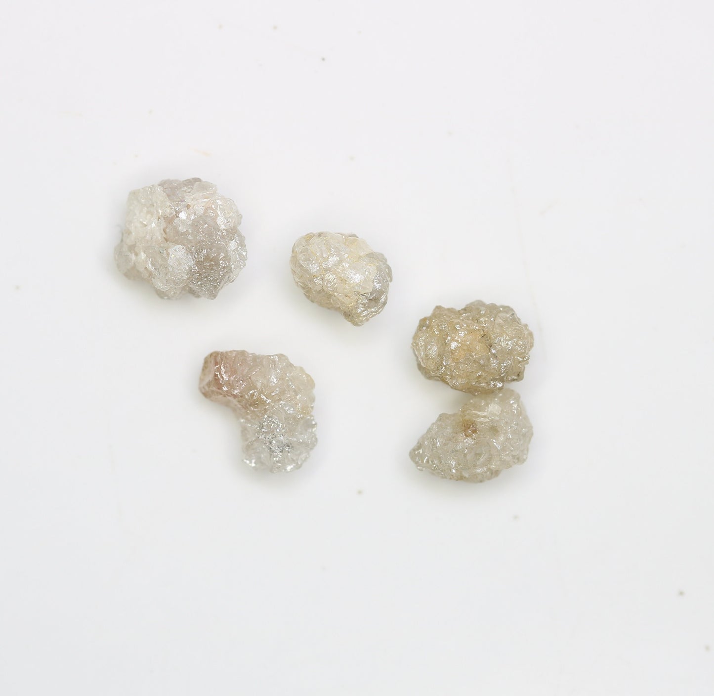 3.81 CT Loose Unique Natural Rough Diamonds, Gray Uncut Stones, Precious Gemstones for Jewelry Making, Ideal for Engagement Rings