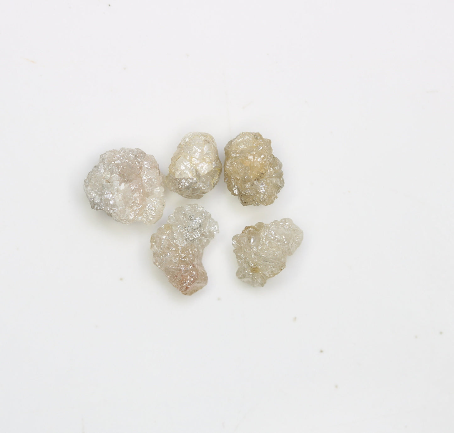 3.81 CT Loose Unique Natural Rough Diamonds, Gray Uncut Stones, Precious Gemstones for Jewelry Making, Ideal for Engagement Rings
