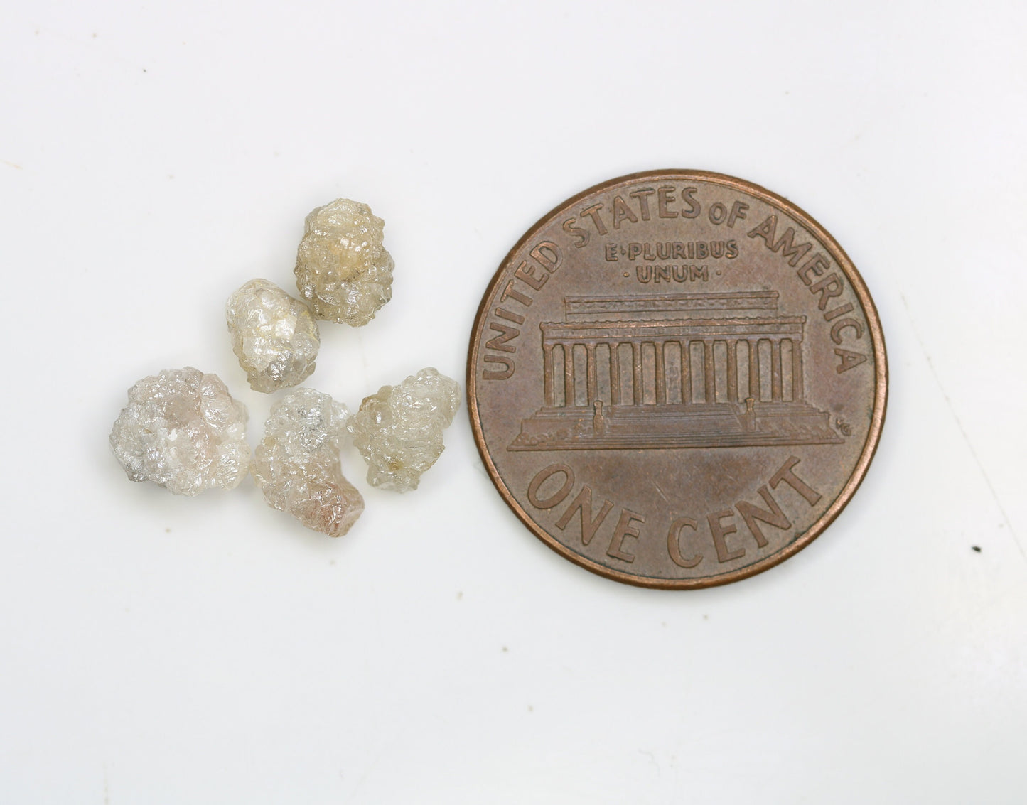3.81 CT Loose Unique Natural Rough Diamonds, Gray Uncut Stones, Precious Gemstones for Jewelry Making, Ideal for Engagement Rings