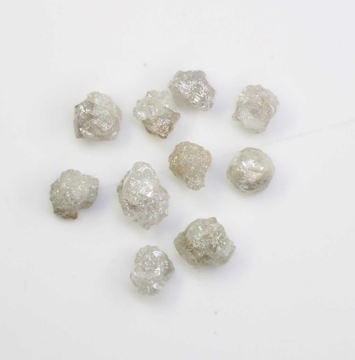 5.79 CT Natural Earth-Mined Colorless Rough Diamond, Uncut Gemstone for Earrings, Necklaces, and Anniversary Jewelry Gifts for Women