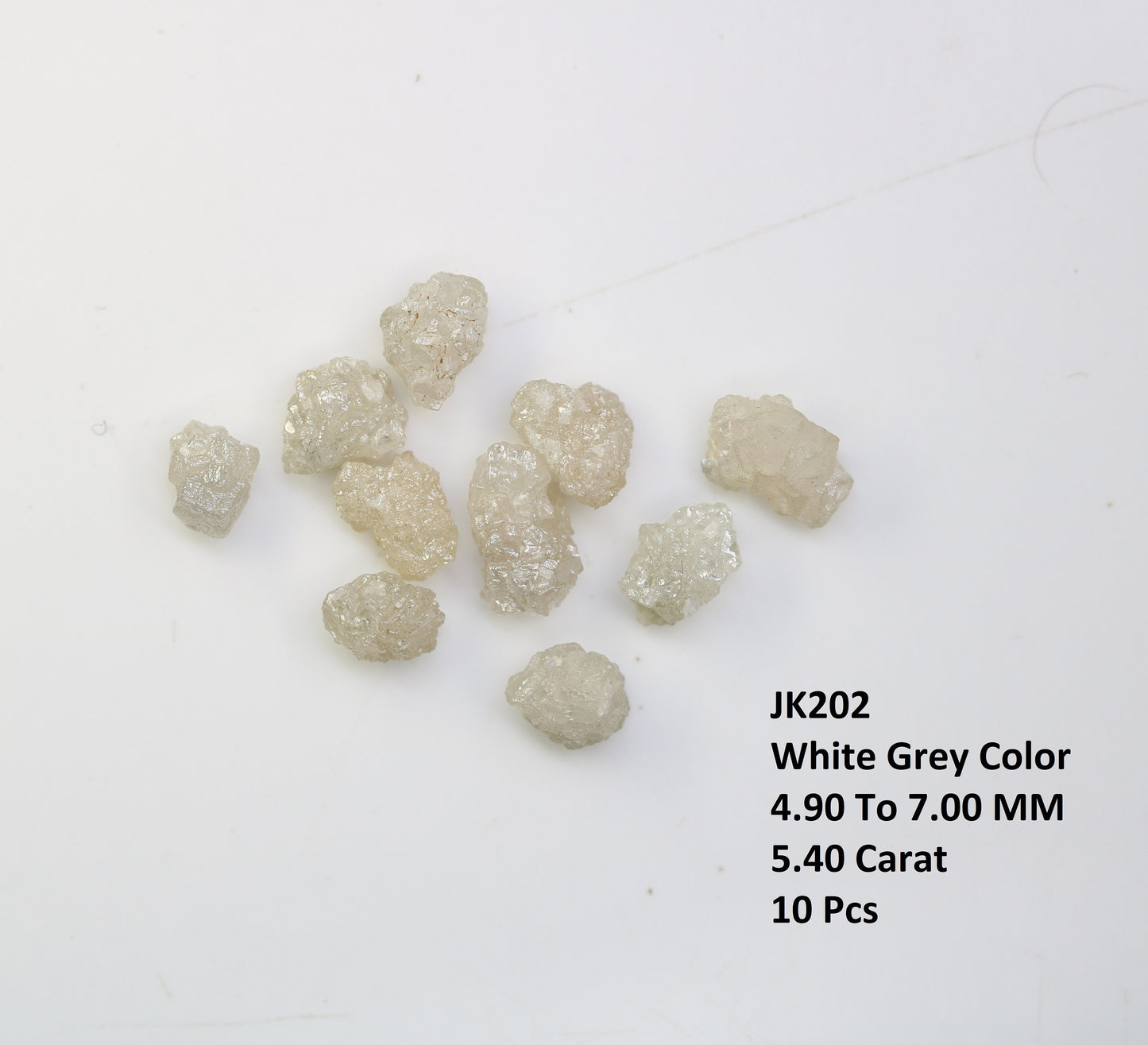 5.40 CT Natural Rough Diamond, Fancy Gray Color Uncut Gemstone, Wholesale Raw Loose Diamonds, Unique Conflict-Free Rough Stone
