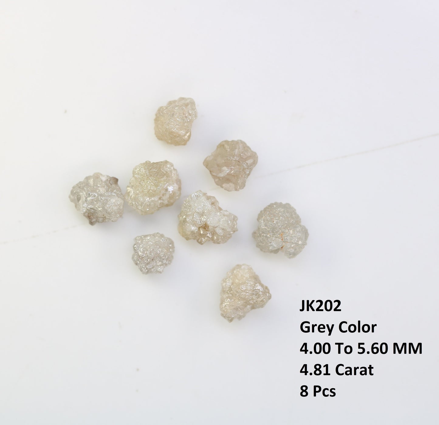4.81 CT Natural Rough Diamond, Fancy Gray Color Uncut Gemstone, Wholesale Raw Loose Diamonds, Unique Conflict-Free Rough Stone