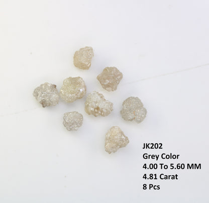 4.81 CT Natural Rough Diamond, Fancy Gray Color Uncut Gemstone, Wholesale Raw Loose Diamonds, Unique Conflict-Free Rough Stone