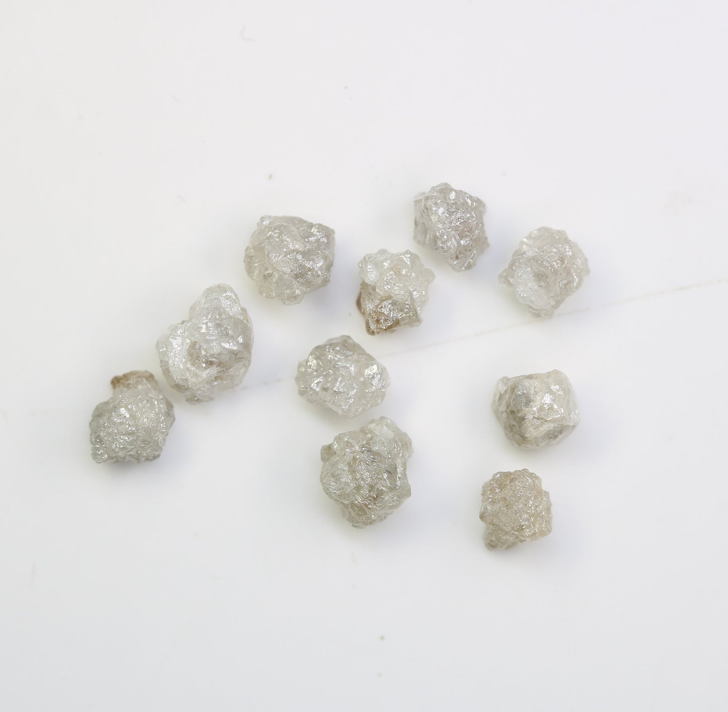 5.79 CT Natural Earth-Mined Colorless Rough Diamond, Uncut Gemstone for Earrings, Necklaces, and Anniversary Jewelry Gifts for Women