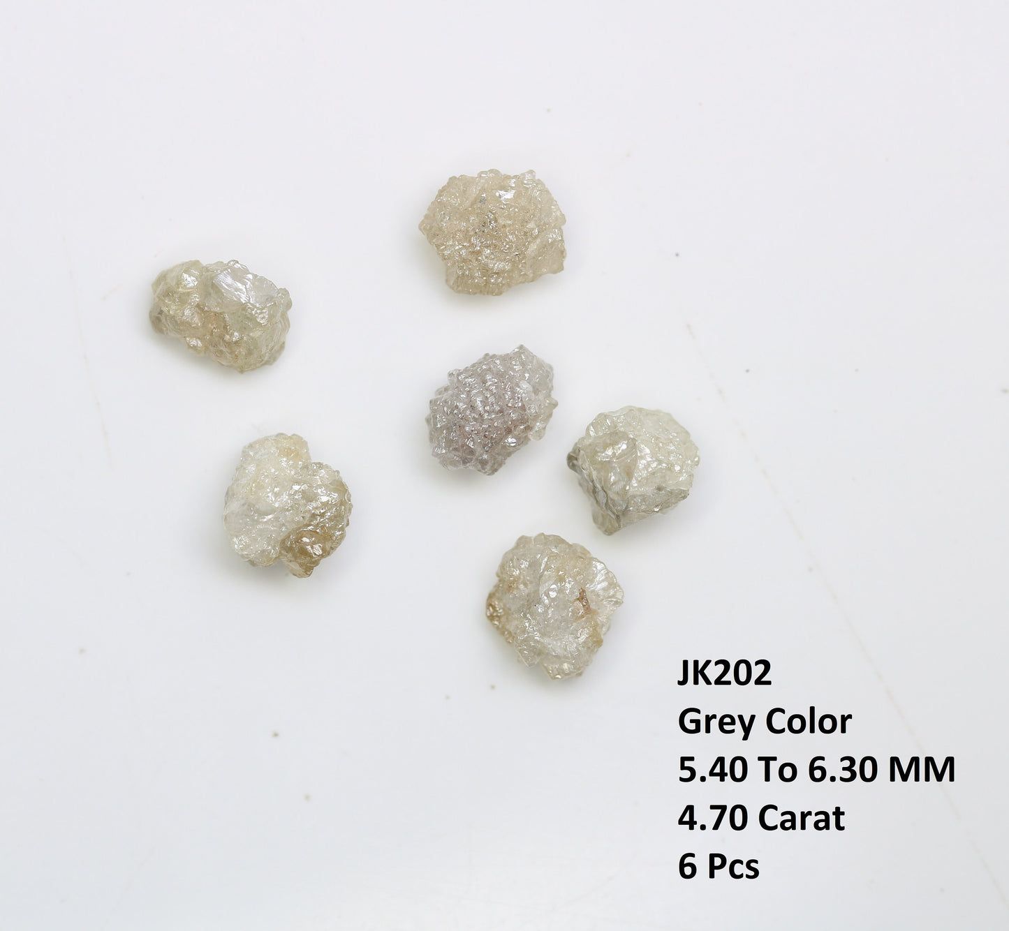 4.70 CT Natural Rough Diamond, Fancy Gray Color Uncut Gemstone, Wholesale Raw Loose Diamonds, Unique Conflict-Free Rough Stones