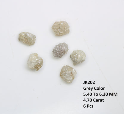 4.70 CT Natural Rough Diamond, Fancy Gray Color Uncut Gemstone, Wholesale Raw Loose Diamonds, Unique Conflict-Free Rough Stones