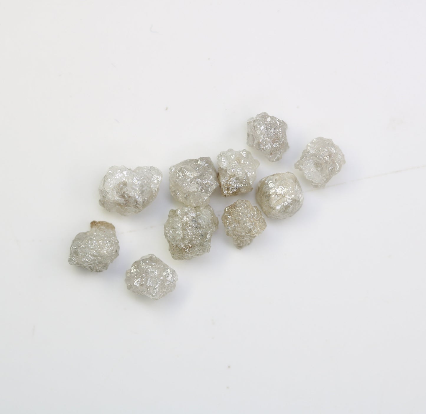 5.79 CT Natural Earth-Mined Colorless Rough Diamond, Uncut Gemstone for Earrings, Necklaces, and Anniversary Jewelry Gifts for Women