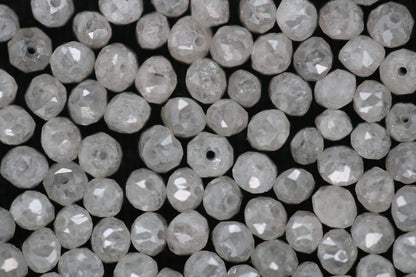 Natural Loose Round Ice Gray Diamonds Lot – 20 Pieces, Fancy Color, I1-I3 Clarity, 1.50 to 3.10 MM – Raw Diamonds for Custom Jewelry Making