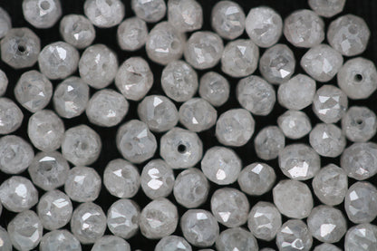 Natural Loose Round Ice Gray Diamonds Lot – 20 Pieces, Fancy Color, I1-I3 Clarity, 1.50 to 3.10 MM – Raw Diamonds for Custom Jewelry Making