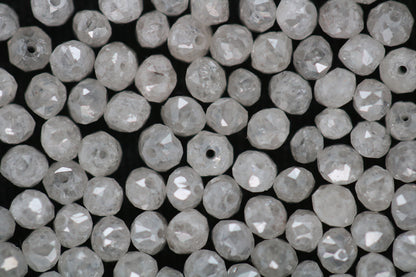 Natural Loose Round Ice Gray Diamonds Lot – 20 Pieces, Fancy Color, I1-I3 Clarity, 1.50 to 3.10 MM – Raw Diamonds for Custom Jewelry Making